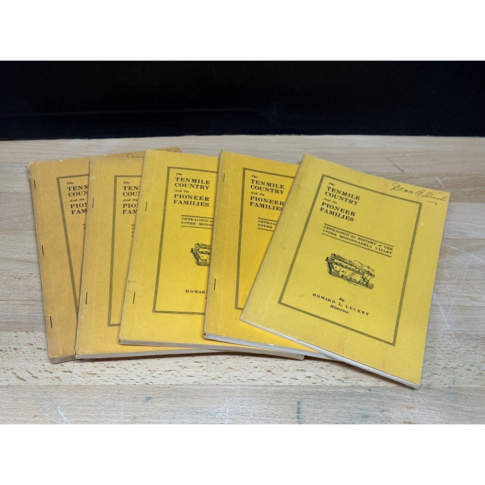 The Tenmile Country (Pennsylvania) and Its Pioneer Families Vol. 3-7 SC Book Lot